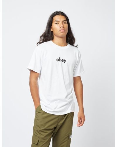 Obey Lower Case 2 Classic T-shirt - White