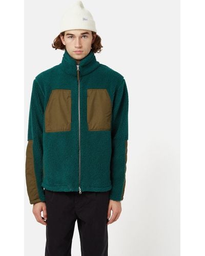 Bhode Sherpa Zip Fleece Jacket - Green