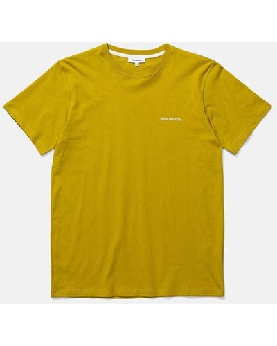 Norse Projects Niels Standard Logo T-shirt - Yellow