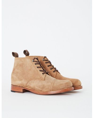Grenson Ryan Suede Boot - Natural