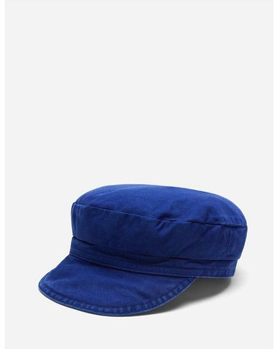 Vetra French Bakerboy Cap (dungaree Wash Twill) - Blue