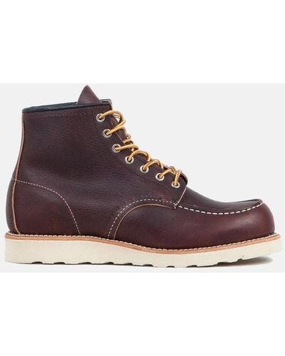 Red Wing 6" Moc Toe Work Boots - Brown