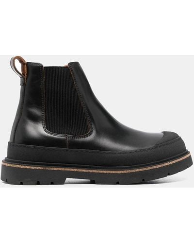 Birkenstock Prescott Natural Leather Slip On (narrow) - Black
