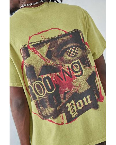 Urban Outfitters Uo Rooting For You T-shirt - Yellow