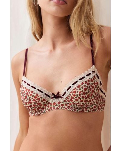 Out From Under Sia Rosebud Underwired Bra 32b At Urban Outfitters - Brown