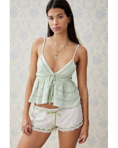 Kimchi Blue Nia Babydoll Cami - Green