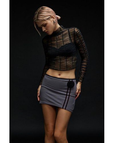 ZEMETA Rose Sport Mini Skirt - Black
