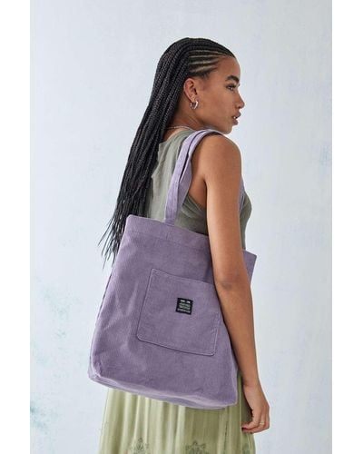 Urban Outfitters Uo Corduroy Pocket Tote Bag - Purple