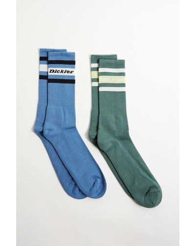 Dickies Blue & Green Genola Socks 2-pack At Urban Outfitters