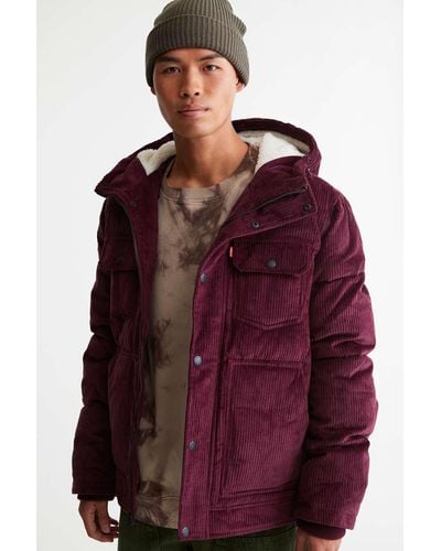Levi's Quilted Corduroy Jacket - Purple