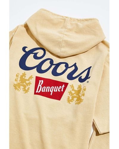 Urban Outfitters Coors Banquet Beer Logo Hoodie Sweatshirt - Metallic