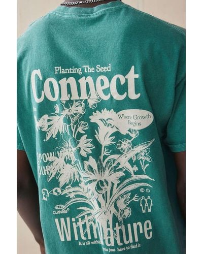 Urban Outfitters Uo Green Connect With Nature T-shirt