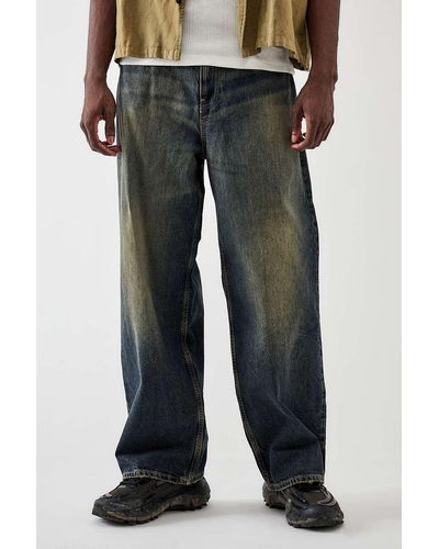BDG Gefärbte jeans "jack" in schmutziger optik - Schwarz
