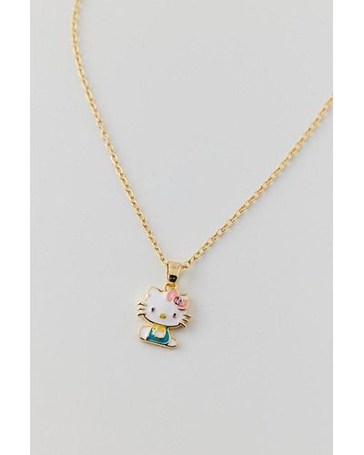 Urban Outfitters Enamelled Charm Necklace - Blue