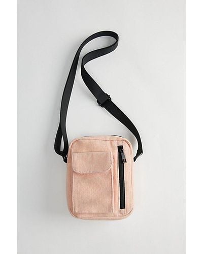 Urban Outfitters Uo Corduroy Mini Messenger Bag - Natural