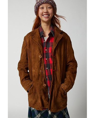 Urban Renewal Vintage Suede Jacket - Brown