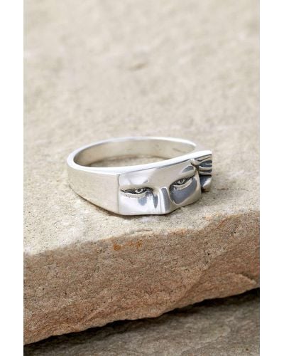 Serge Denimes Silver Zeus Ring - Natural
