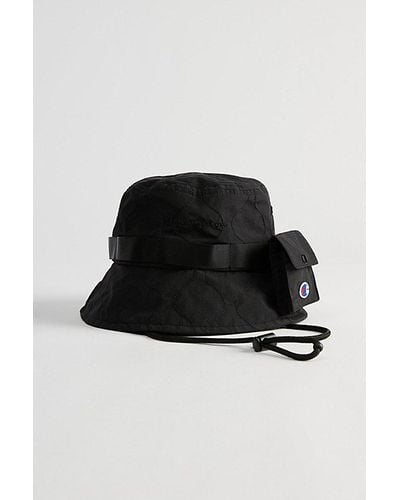 Champion Uo Exclusive Taslan Quilted Bucket Hat - Black