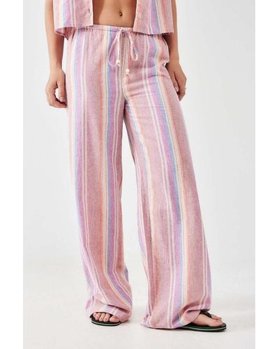 Urban Outfitters Uo Ellie Beach Trousers - Pink