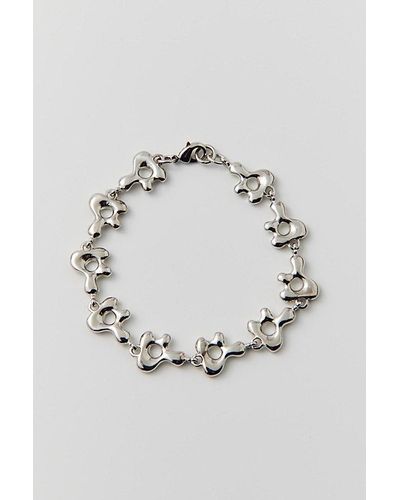 Urban Outfitters Jupiter Liquid Chain Bracelet - Gray
