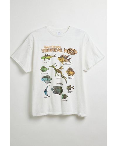 Urban Outfitters Great Oceans Fish Graphic Tee - Multicolour