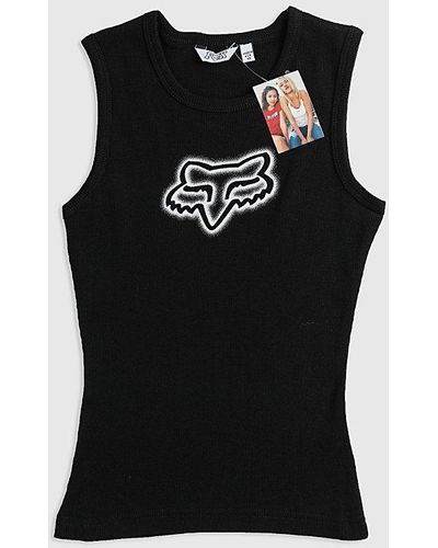 Urban Outfitters Deadstock Fox Racing Tank 001 Top - Black