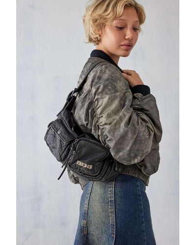 BDG Amelia Faux-leather Pocket Bag - Grey