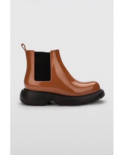 Melissa Step Jelly Chelsea Boot - Brown