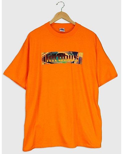 Urban Outfitters Vintage 2001 Incubus Deadstock Band T Shirt Top - Orange
