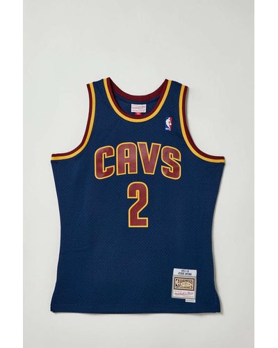 Mitchell & Ness Kyrie Irving 2011 Cleveland Cavaliers Jersey Tank Top In Navy,at Urban Outfitters - Blue