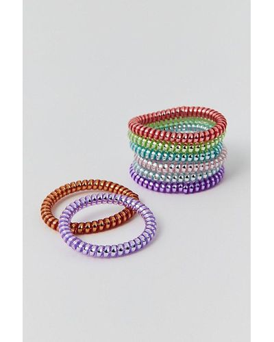 Urban Outfitters Coil Hair Tie 8-Pack Set - Multicolor