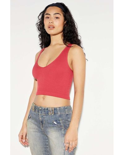 Out From Under Easy V-neck Cami - Red