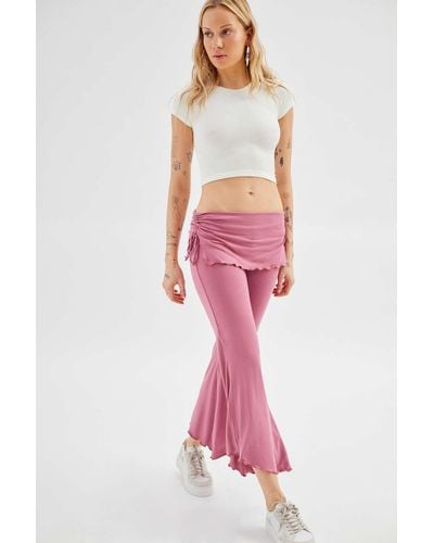 Out From Under Low-rise Foldover Lounge Pant - Pink