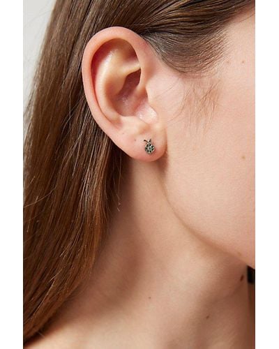 Urban Outfitters Delicate Rhinestone Lime Earring - Brown