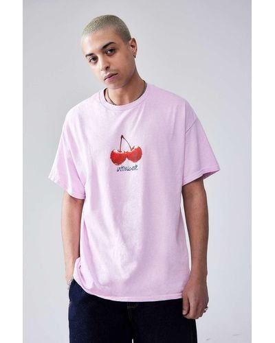 Urban Outfitters Uo Pink Cherry Motif T-shirt