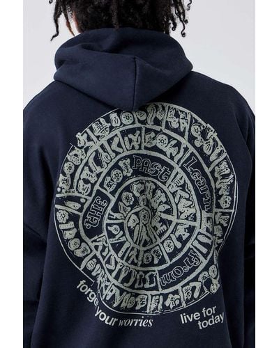 Urban Outfitters Uo - hoodie "live for today" in - Blau