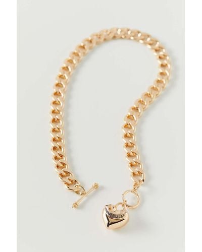 Juicy Couture Uo Exclusive Toggle Necklace - Metallic