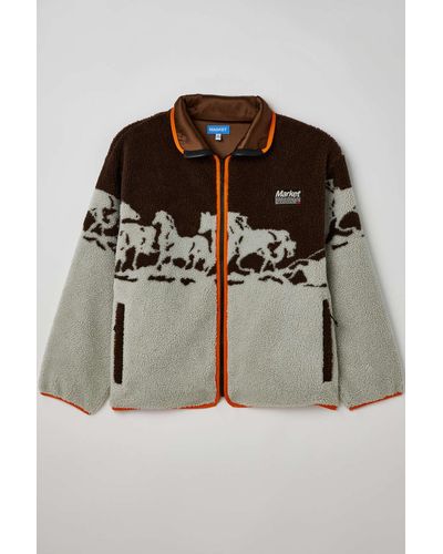 Market Sequoia Fleece Jacket - Brown