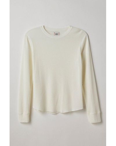 BDG Baselayer Thermal Long Sleeve Tee - White