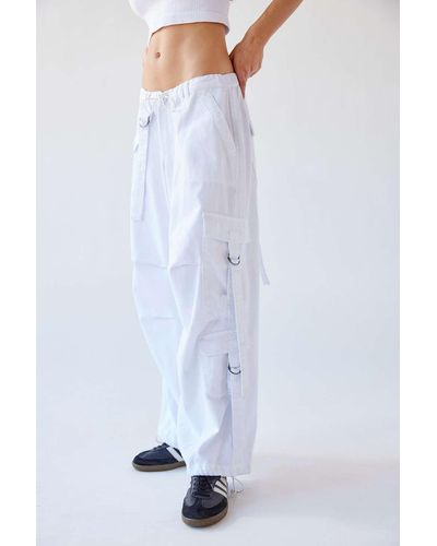 BDG Strappy Cargo Jean In White,at Urban Outfitters - Blue