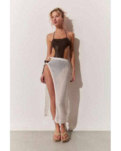 Urban Outfitters Semi-sheer O-ring Sarong Coverup - White