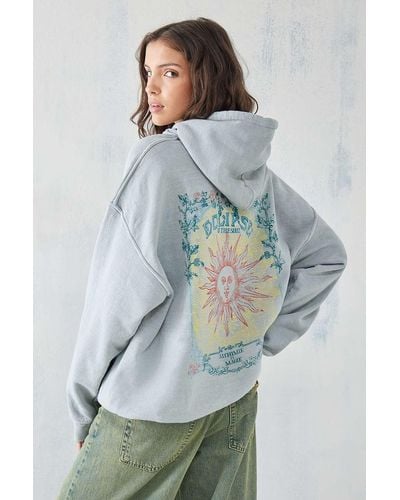 Urban Outfitters Uo - hoodie eclipse of the soul" - Blau