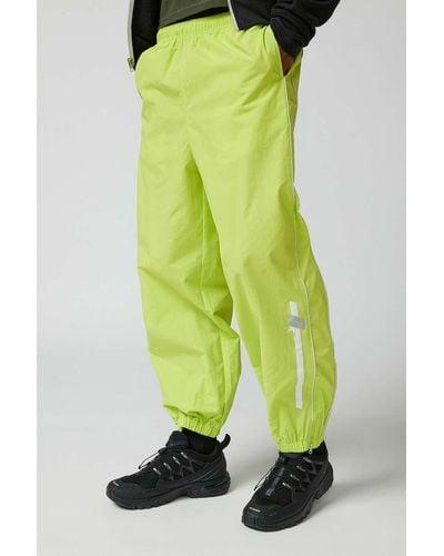 Urban Outfitters Uo Lime Shell Trousers - Green