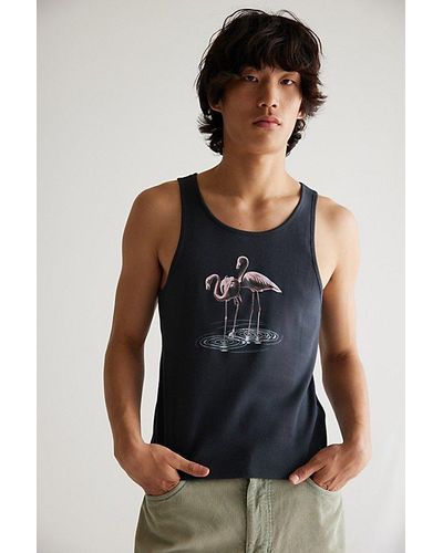 Urban Outfitters Uo Tropics Tank Top - Blue