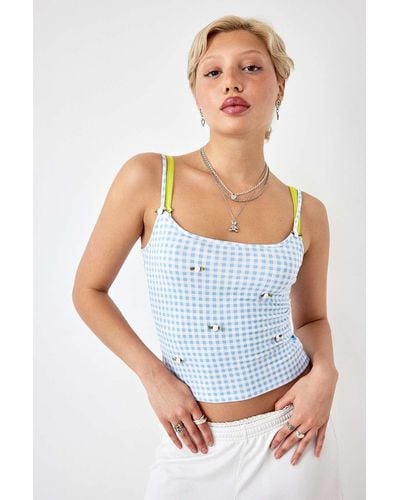 Urban Renewal Made From Remnants Gingham Cami - Blue