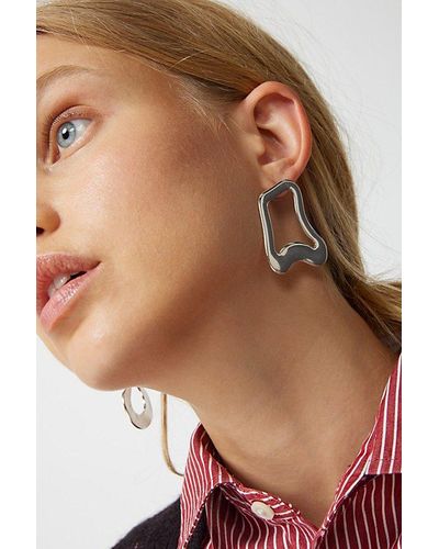 Urban Outfitters Lima Statement Mismatched Earring - Brown
