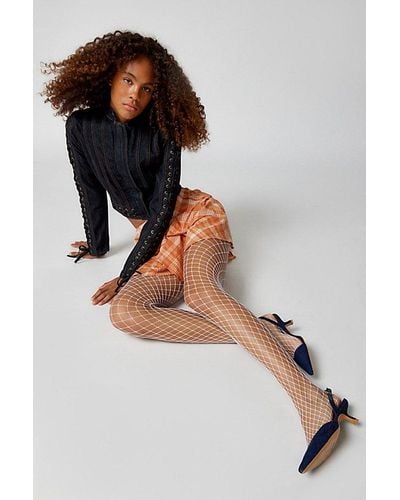 Urban Outfitters Uo Fishnet Tights - Black