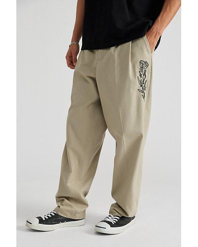 Obey Uo Exclusive Fubar Embroidered Pant - Natural