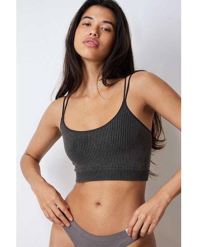 Out From Under Markie seamless stretch ribbed cami - Schwarz