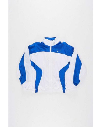 Urban Renewal One-of-a-kind Nike Blue & White Shell Jacket